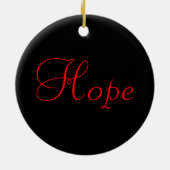 Dove of Hope Red Ribbon - AIDS & HIV Keramisch Ornament (Achterkant)