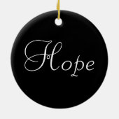 Dove of Hope White Ribbon - Lung Cancer Keramisch Ornament (Achterkant)