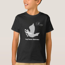 Dove of Hope White Ribbon - Lung Cancer