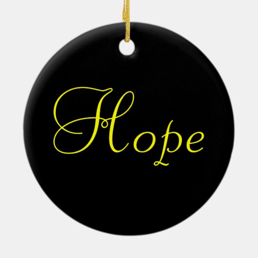 Dove of Hope Yellow Ribbon - Testicular Cancer Keramisch Ornament (Achterkant)