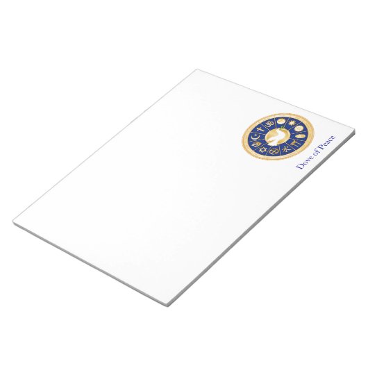 Dove of Peace 8.5 "x11" Notitieblok (Schuin)