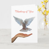 Dove of Peace afbeelding for Get well wenskaart Kaart (Gele Bloem)