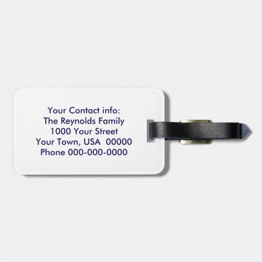 Dove of Peace Bagagelabel (Achterkant horizontaal)