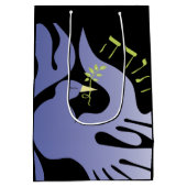 Dove of Peace Bat Bar Mitzvah Dank u Cadeau Kaart Medium Cadeauzakje (Achterkant)