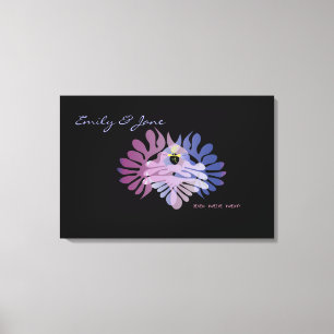 Dove of Peace B'nai Bat Mitzvah Sign In Board Canvas Afdruk