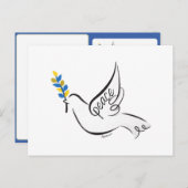 Dove of Peace Briefkaart (Voorkant / Achterkant)