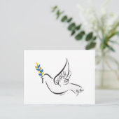Dove of Peace Briefkaart (Staand voorkant)