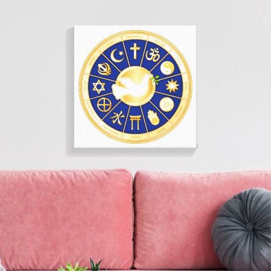 Dove of Peace Canvas Art (Insitu (Woonkamer))