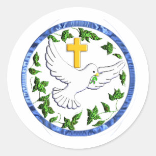 Dove of Peace Christelijke cadeaus Ronde Sticker