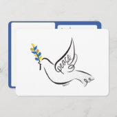 Dove of Peace Custom greeting Save The Date (Voorkant / Achterkant)