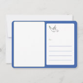 Dove of Peace Custom greeting Save The Date (Achterkant)