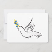 Dove of Peace Custom greeting Save The Date (Voorkant)