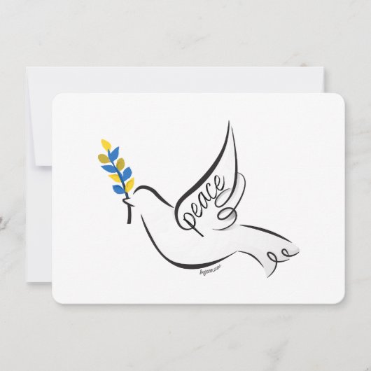 Dove of Peace Custom greeting Save The Date (Voorkant)
