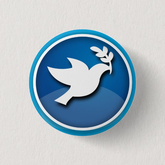 Dove of Peace Design - Ronde Button 3,2 Cm (Voorkant)