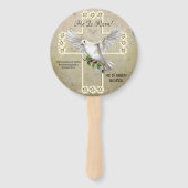 Dove of Peace Easter Program Hand Fan Handwaaier (Voorkant)