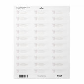 Dove of Peace Familie Uitvaart Terugkeer Adres Etiket (Full Sheet)