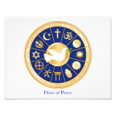 Dove of Peace Fotoprint Horizontaal Foto Afdruk (Voorkant)