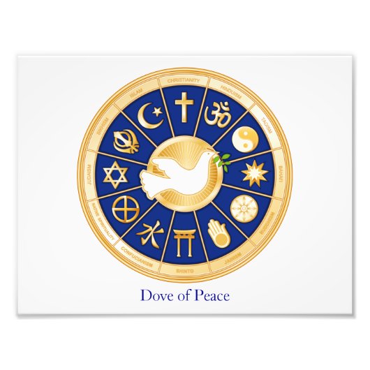 Dove of Peace Fotoprint Horizontaal Foto Afdruk (Voorkant)