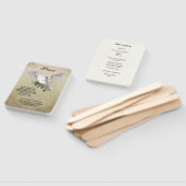 Dove of Peace Gepersonaliseerd Schrift Verse Progr Handwaaier (Niet-gemonteerd)