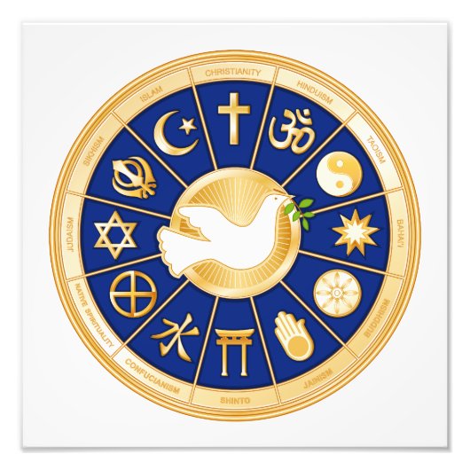 Dove of Peace Inspirerend Foto Afdruk (Voorkant)