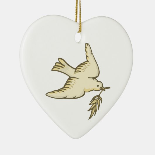 Dove of Peace Keramisch Ornament (Rechts)