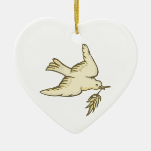 Dove of Peace Keramisch Ornament