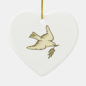 Dove of Peace Keramisch Ornament (Achterkant)