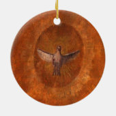 Dove of Peace Keramisch Ornament (Achterkant)