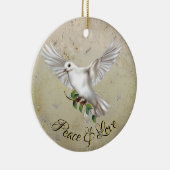 Dove of Peace Keramisch Ornament (Rechts)
