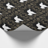 Dove of Peace Kerstfeestdag Cadeaupapier (Hoek)