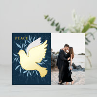 Dove of Peace Kerstmis Folie Holiday Kaart