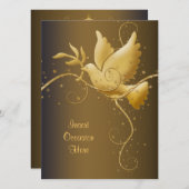 Dove of peace Kerstmis Kaart (Voorkant / Achterkant)