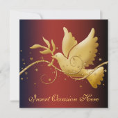 Dove of peace Kerstmis Kaart (Voorkant)