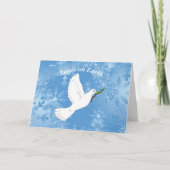 Dove of Peace Kerstvakantie Kaart (Voorkant)