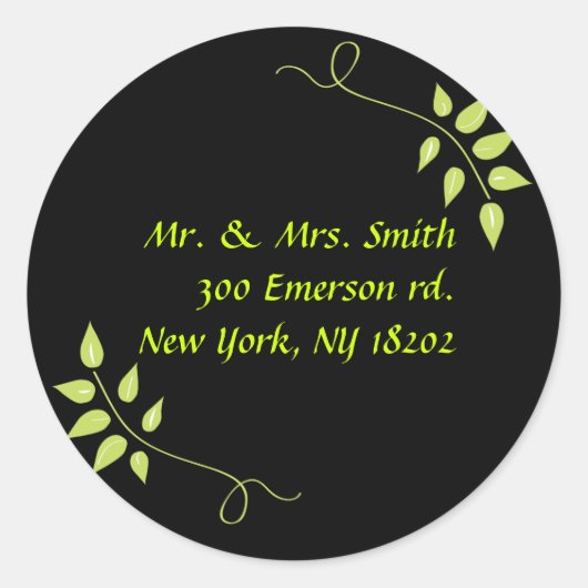 Dove of Peace Leaf retouradres Sticker zegel (Voorkant)