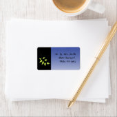 Dove of Peace Leaf Return Address Sticker (Insitu)