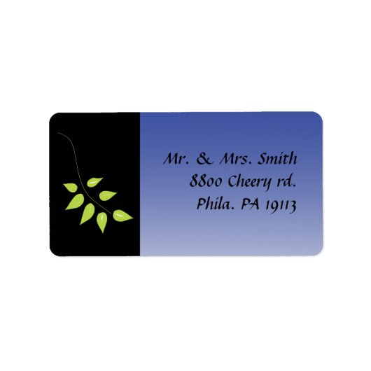 Dove of Peace Leaf Return Address Sticker (Voorkant)