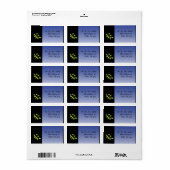 Dove of Peace Leaf Return Address Sticker (Full Sheet)
