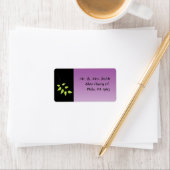 Dove of Peace Leaf Return Address Sticker (Insitu)