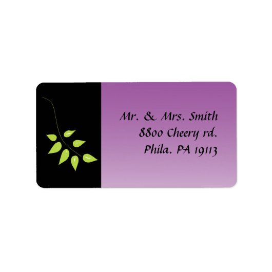 Dove of Peace Leaf Return Address Sticker (Voorkant)