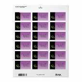 Dove of Peace Leaf Return Address Sticker (Full Sheet)