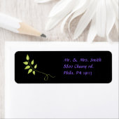 Dove of Peace Leaf Return Address Sticker (Insitu)