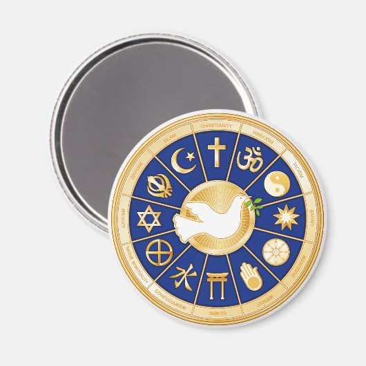 Dove of Peace Magneet (Voorkant / Achterkant)