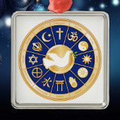Dove of Peace Metalen Ornament