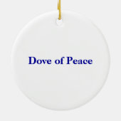Dove of Peace Ornament aanpassen (Achterkant)