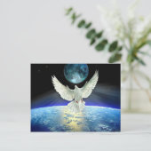 Dove of Peace over Planet Earth Briefkaart (Staand voorkant)