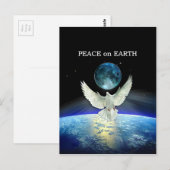 Dove of Peace over Planet Earth Briefkaart (Voorkant / Achterkant)