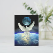 Dove of Peace over Planet Earth Briefkaart (Staand voorkant)