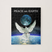 Dove of Peace over Planet Earth Legpuzzel (Verticaal)