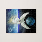 Dove of Peace over Planet Earth Legpuzzel (Horizontaal)